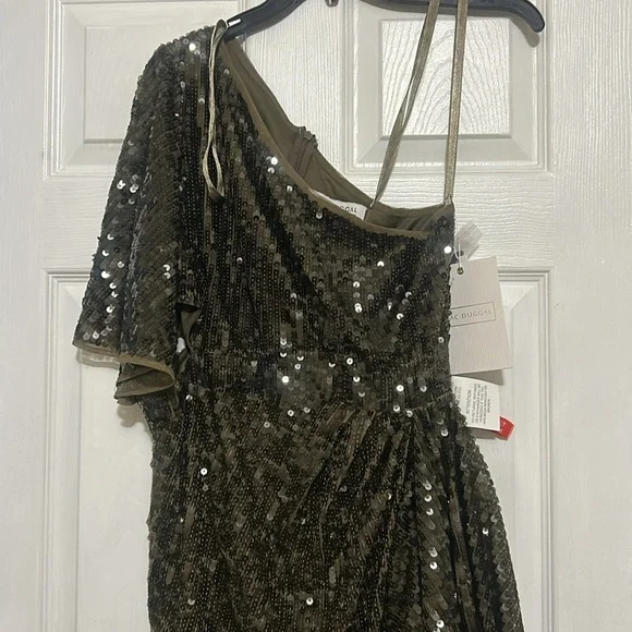 MAC DUGGAL Olive Dress 93662 NWT - Picture 3 of 10